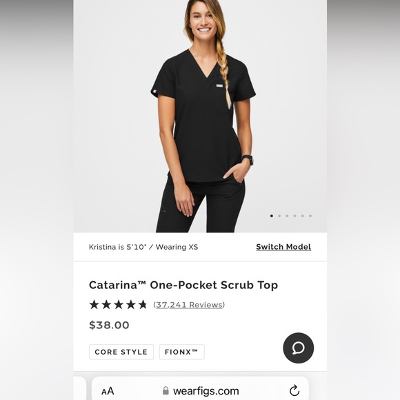 Figs scrub top - Picture 1 of 3